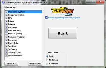 Tweaking.com - System Information screenshot