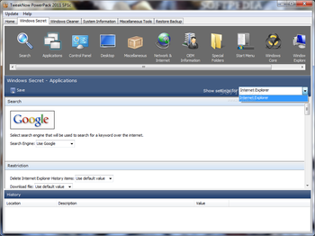 TweakNow PowerPack 2011 Portable screenshot 3