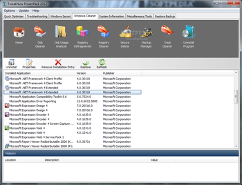TweakNow PowerPack 2012 screenshot 16