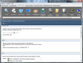 TweakNow PowerPack 2012 screenshot 6
