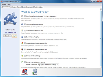 TweakNow RegCleaner 2011 screenshot