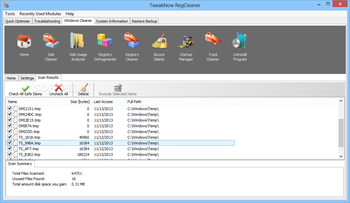 TweakNow RegCleaner screenshot 7
