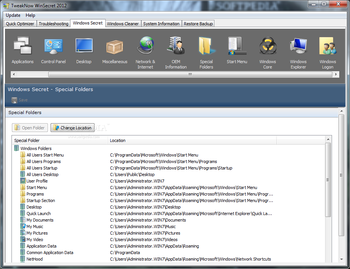 TweakNow WinSecret screenshot 10