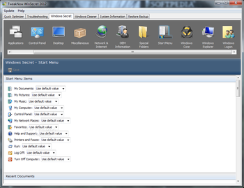 TweakNow WinSecret screenshot 11
