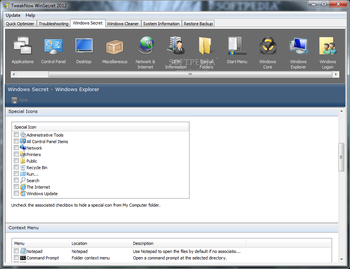 TweakNow WinSecret screenshot 13