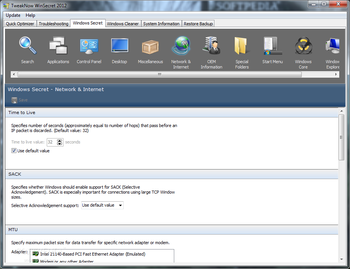TweakNow WinSecret screenshot 8