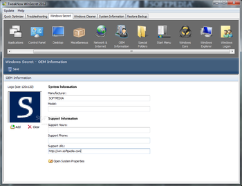 TweakNow WinSecret screenshot 9
