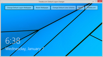 Tweaks.com Logon Changer screenshot