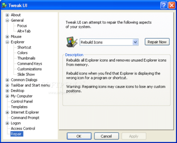 TweakUI 64-Bit Edition screenshot