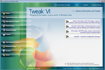 TweakVI screenshot 2