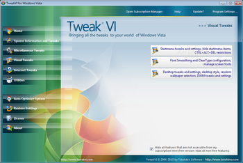 TweakVI screenshot 4