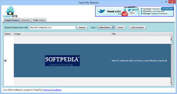 Tweet My Website screenshot