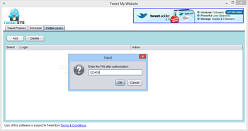 Tweet My Website screenshot 4