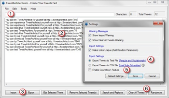TweetArchitect screenshot