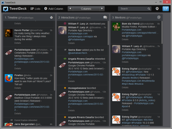 TweetDeck Portable screenshot