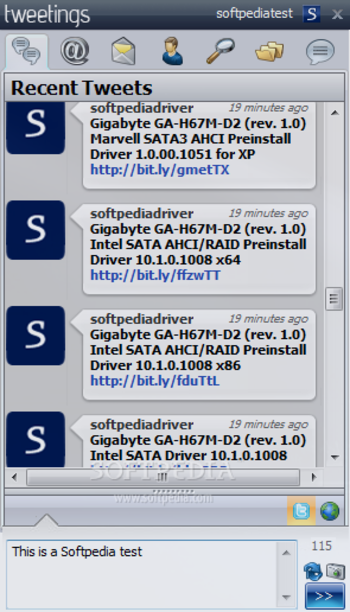 Tweetings screenshot