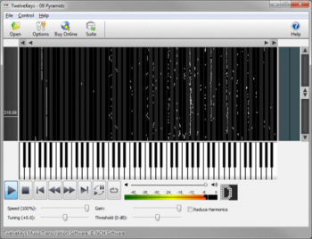 TwelveKeys Music Transcription Assistant screenshot