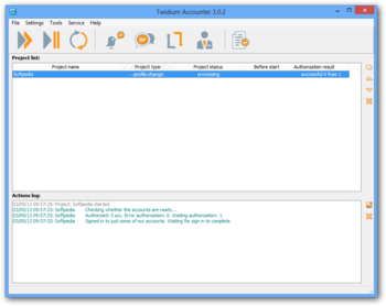 Twidium Accounter screenshot