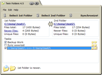 Twin Folders screenshot