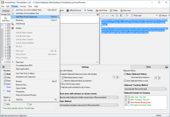 TwinkiePaste Portable screenshot 3