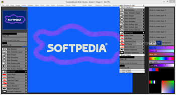 TwistedBrush Blob Studio screenshot