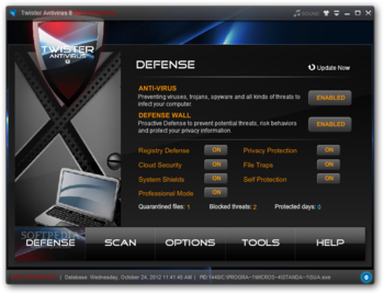 Twister Antivirus (formerly Twister Anti-TrojanVirus) screenshot 2