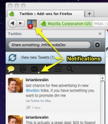 Twitbin screenshot