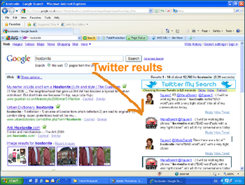 Twitter My Search screenshot