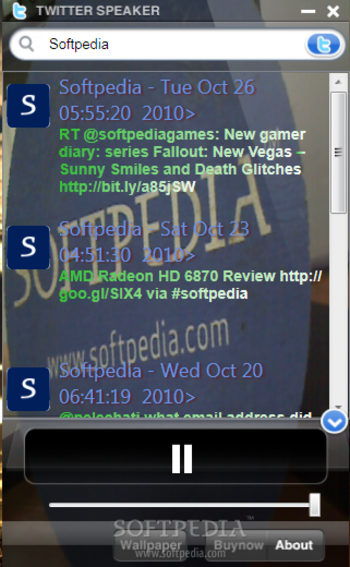 Twitter Speaker screenshot