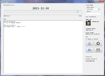 Twitter Time Machine screenshot