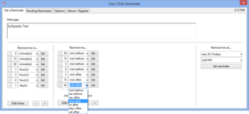 Two-Click Reminder screenshot 3