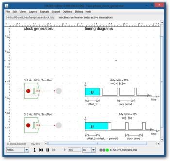 Two-phase clock generator screenshot