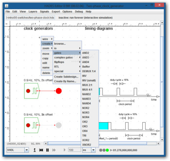 Two-phase clock generator screenshot 3