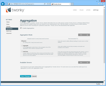 Twonky Server screenshot 2