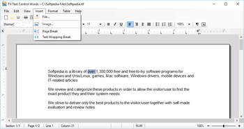 TX Text Control .NET for Windows Forms Express screenshot 5