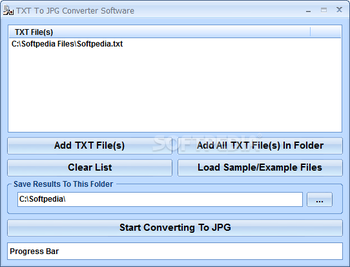 TXT To JPG Converter Software screenshot