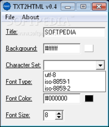 TXT2HTML Converter screenshot 2