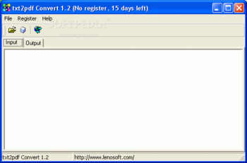 txt2pdf Convert screenshot