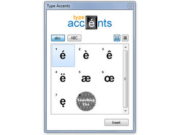 Type Accents screenshot 2