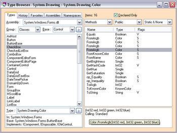 Type Browser.NET screenshot