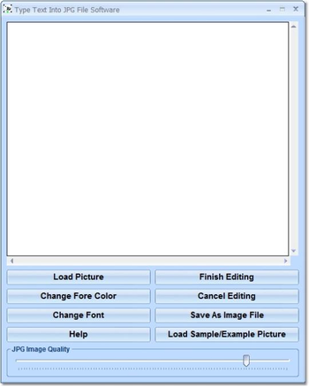 Type Text Into JPG File Software screenshot
