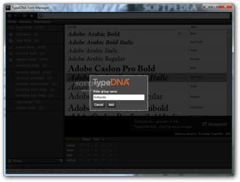 TypeDNA Font Manager screenshot 4