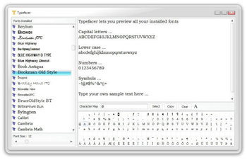 Typefacer screenshot
