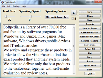 TypeIt ReadIt screenshot
