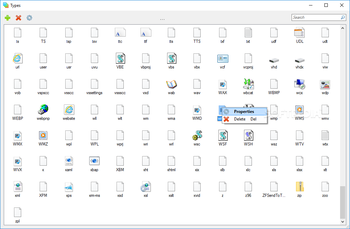 Types screenshot