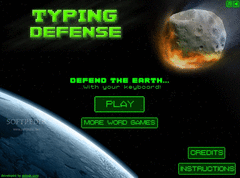 Typing Defense screenshot
