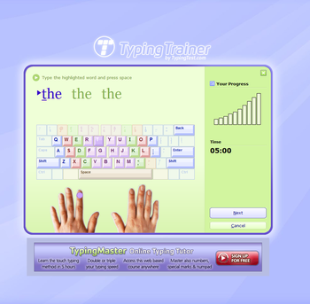 Typing Trainer screenshot