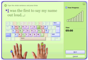 Typing Trainer screenshot