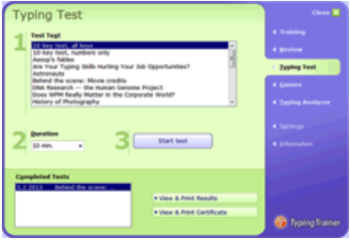 Typing Trainer screenshot 2