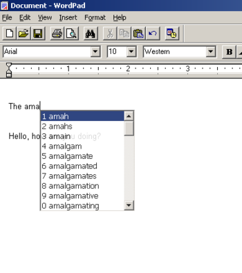 TypingAid screenshot 2